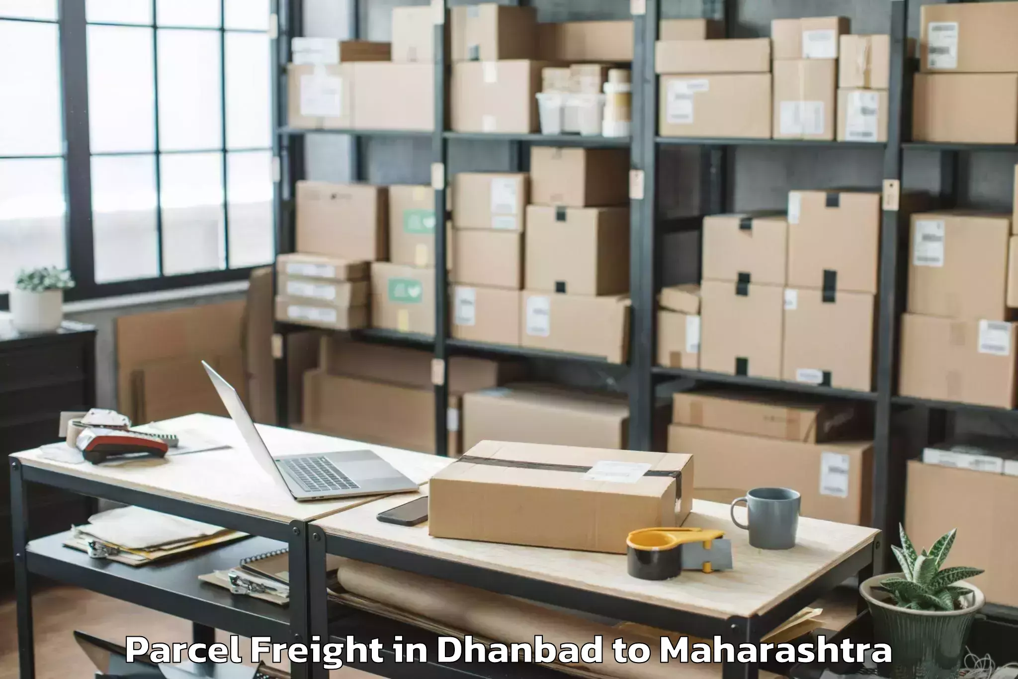 Book Dhanbad to Taloda Parcel Freight Online